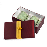 Celadon Kanok Design Set of Two Coffee Mugs